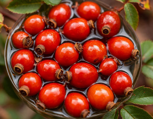 Шиповник в воде