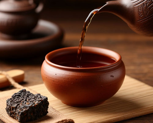 Шен пуэр прессованный и заваренный