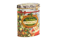 Подарочный чай «Дед Мороз спешит поздравить!» в жестяной упаковке