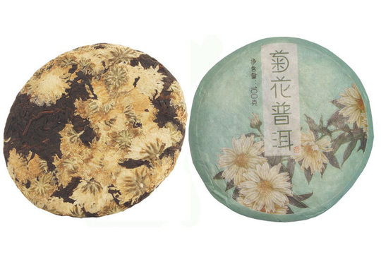 Шу пуэр с хризантемой, 100гр