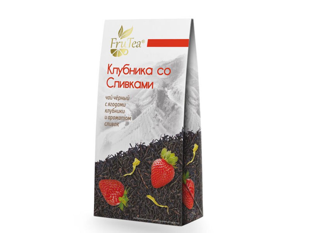 Чай FruTea чёрный «Клубника со Сливками»