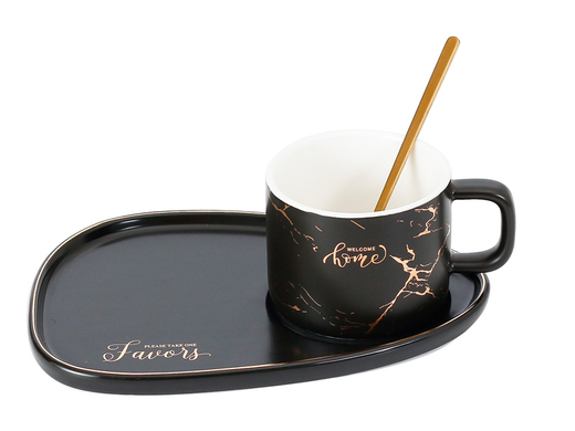 Кружка с ложкой и блюдцем Good Morning, 200 мл