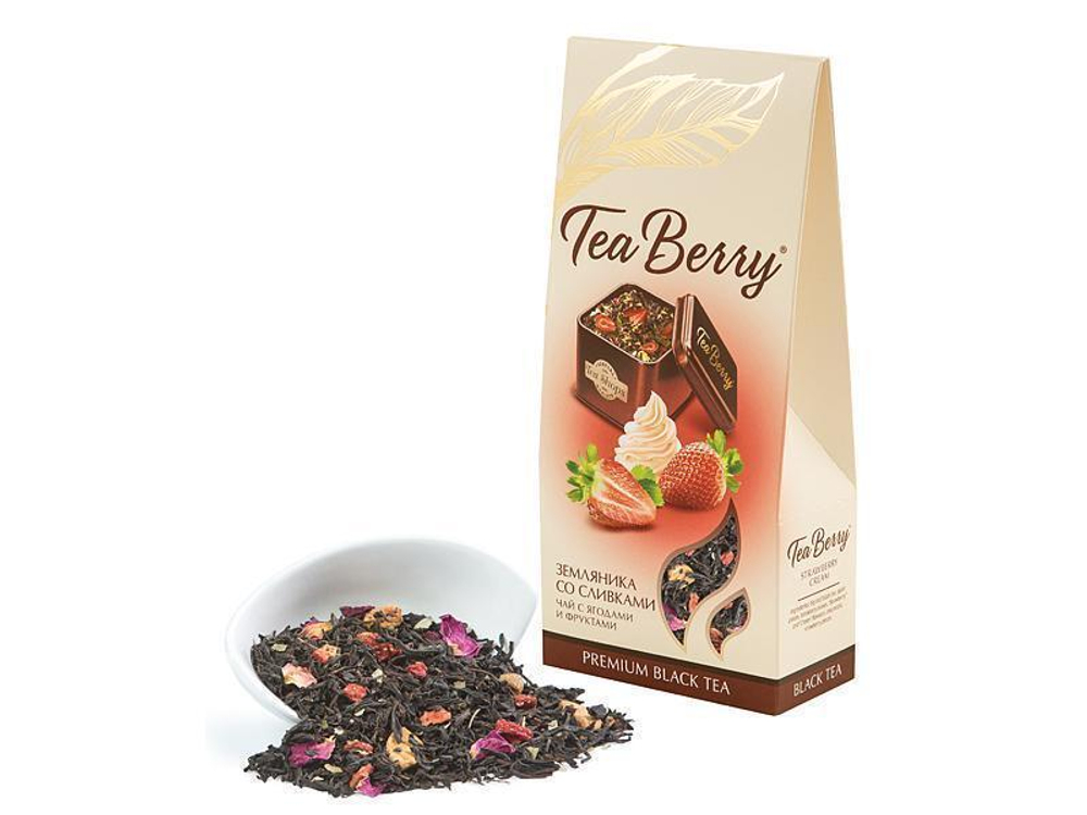 Чай чёрный Tea Berry «Земляника со сливками»