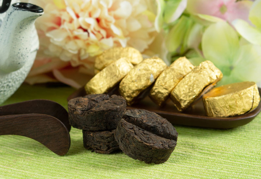 Шу пуэр «Медальон», (2015 г, провинция Юньнань), 4 года