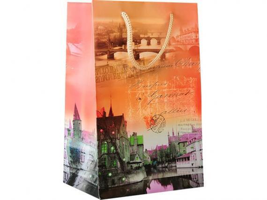 Пакет подарочный "Почтовая марка" Германия 23*15 см