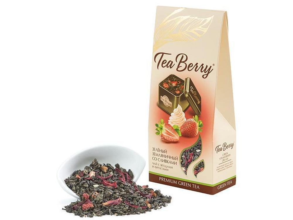 Чай Tea Berry зелёный «Зелёный земляничный со сливками»