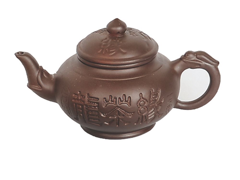 Чайник глиняный «Любовное послание» с заварочной колбой, 450 мл