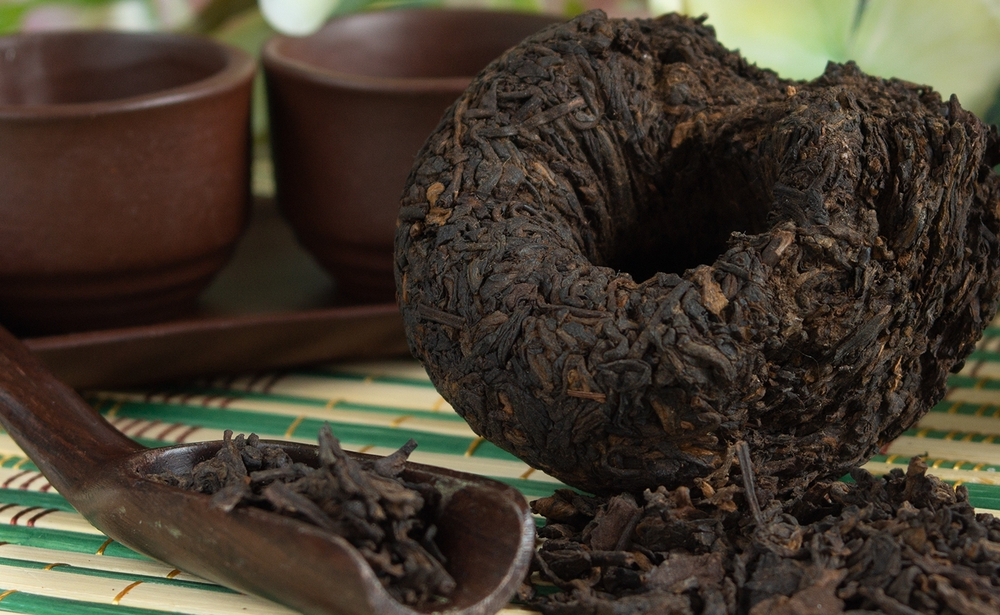 Пуэр «Цзя Му Тэ Цзи Туо Ча», (2011 г, Юньнань, Menghai Jiamu Tea Factory), 9 лет