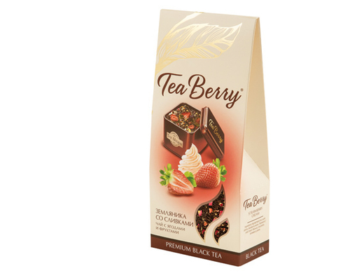 Чай чёрный Tea Berry «Земляника со сливками»