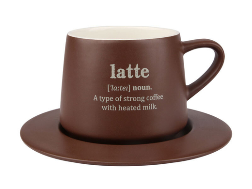 Чашка с блюдцем Latte, 320 мл