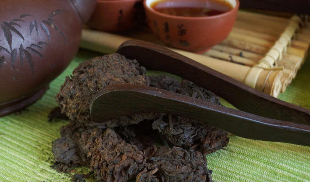 Пуэр «Старые чайные головы» [Провинция Юньнань; Menghai Li Ming Tea Factory (Lao Cha Tou Pu Er), 7 лет