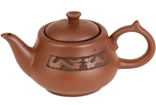 Чайник глиняный «Вулкан» с заварочной колбой, 600 мл