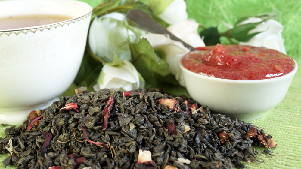 Чай зелёный «Земляничный со сливками»