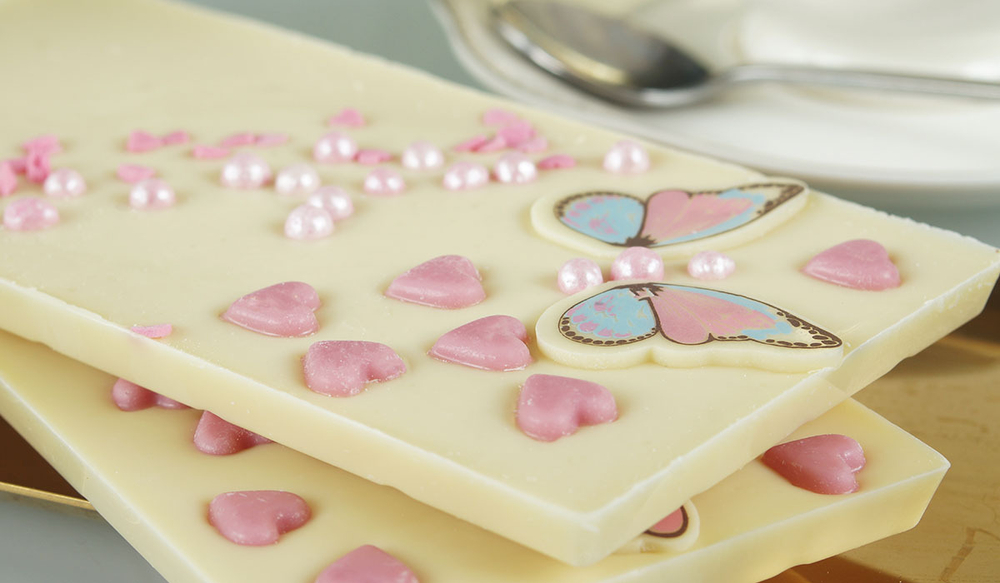 «Флоренс» белый шоколад ручной работы с бабочками