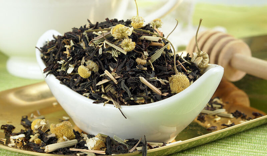 Чай чёрный с ромашкой-розмарином