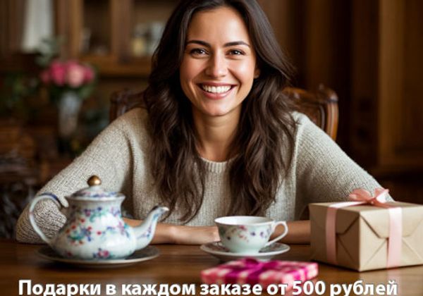 Подарки в каждом заказе от 500 рублей до конца зимы
