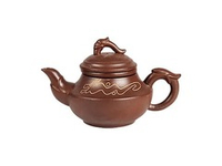 Чайник заварочный глиняный «Процветание» с заварочной колбой, 500 мл