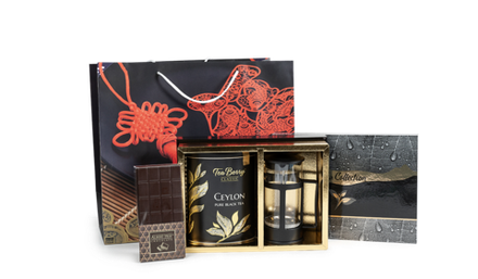 Подарочный чайный набор из трёх подарков. Для мужчины. № 4